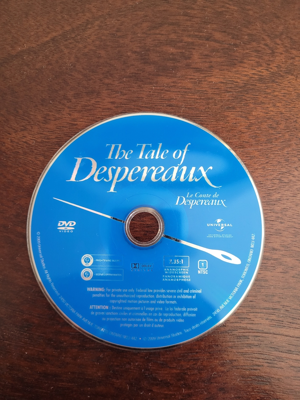 The Tale of Despereaux - DVD Movie
